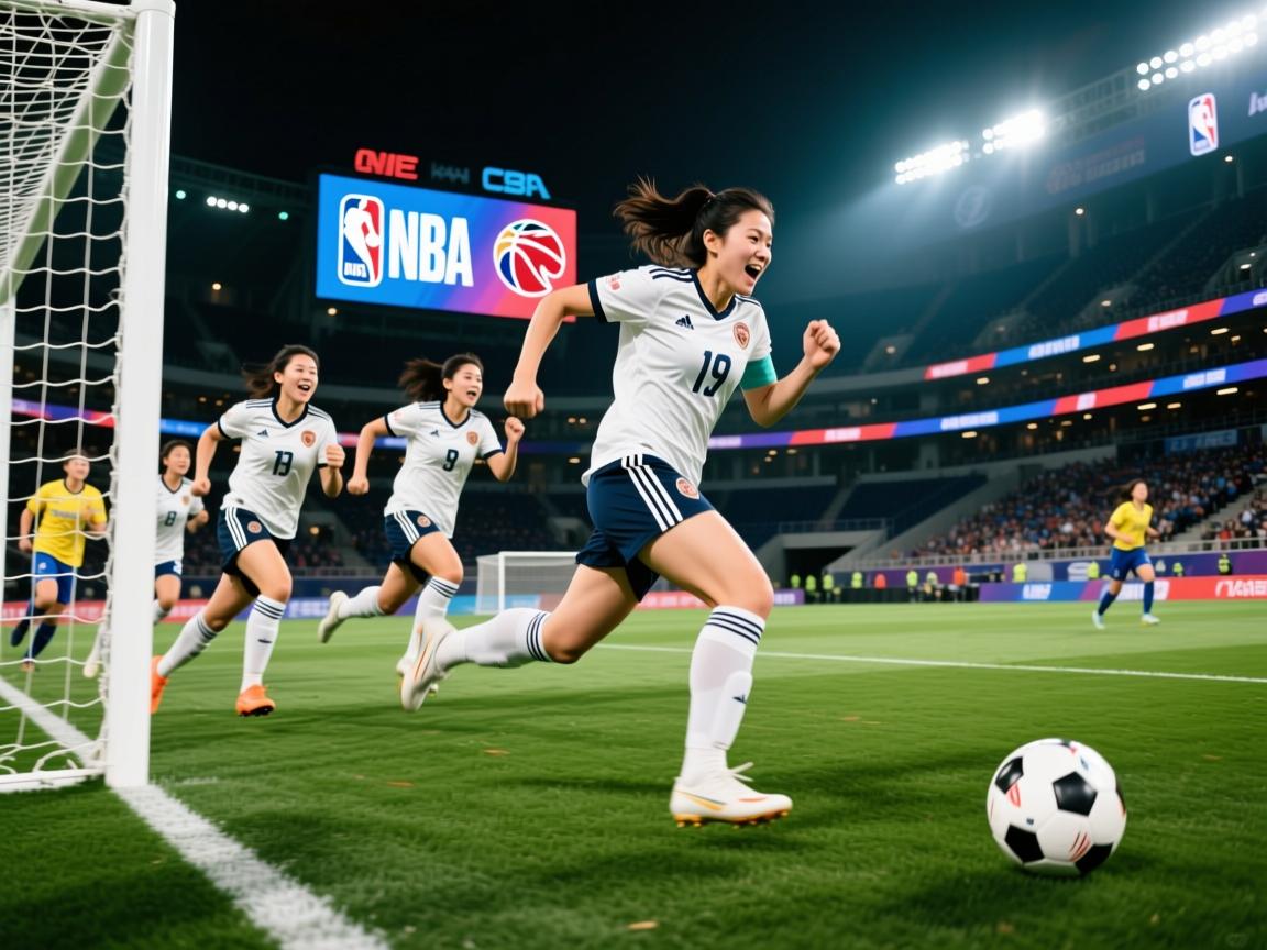 拼尽全力，女足球员们向着胜利发起冲锋  第2张