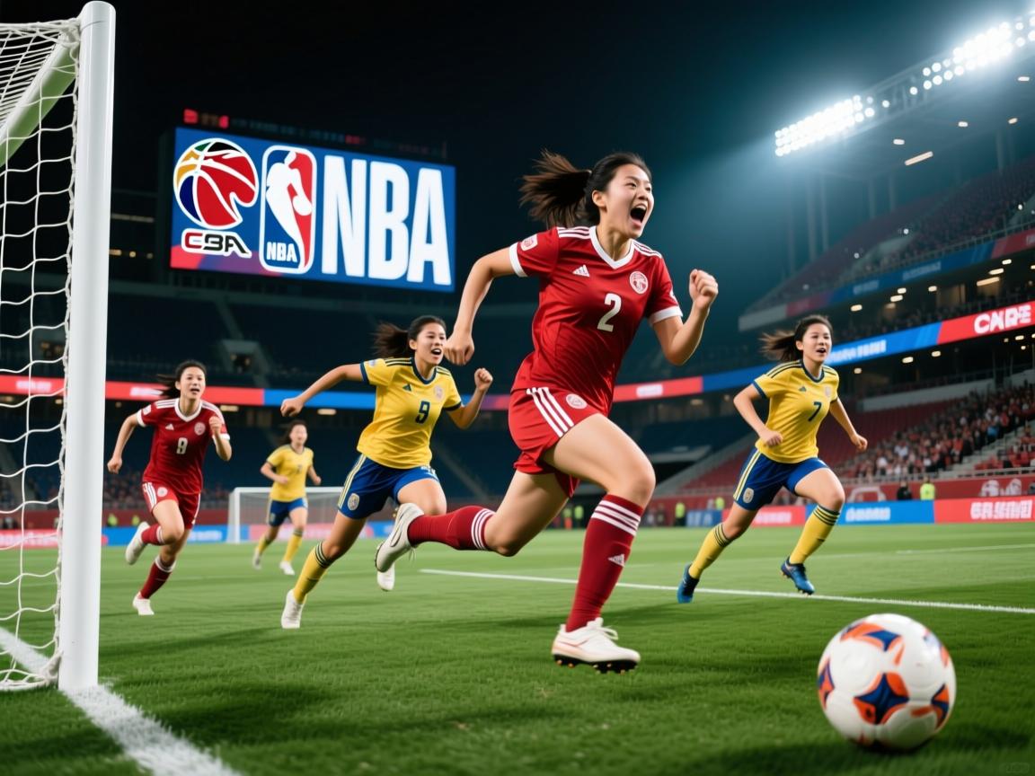 拼尽全力，女足球员们向着胜利发起冲锋  第3张