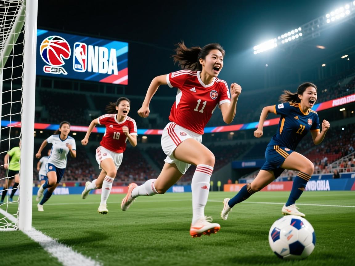 拼尽全力，女足球员们向着胜利发起冲锋  第4张