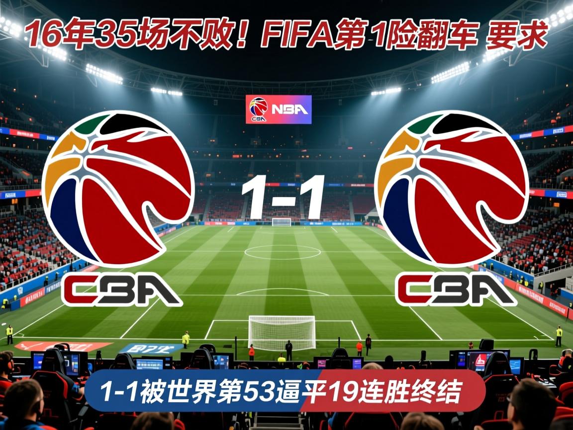 16年35场不败！FIFA第11险翻车：1-1被世界第53逼平19连胜终结  第1张